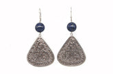 Kashmiri Carving With Lapizlazuli Bead